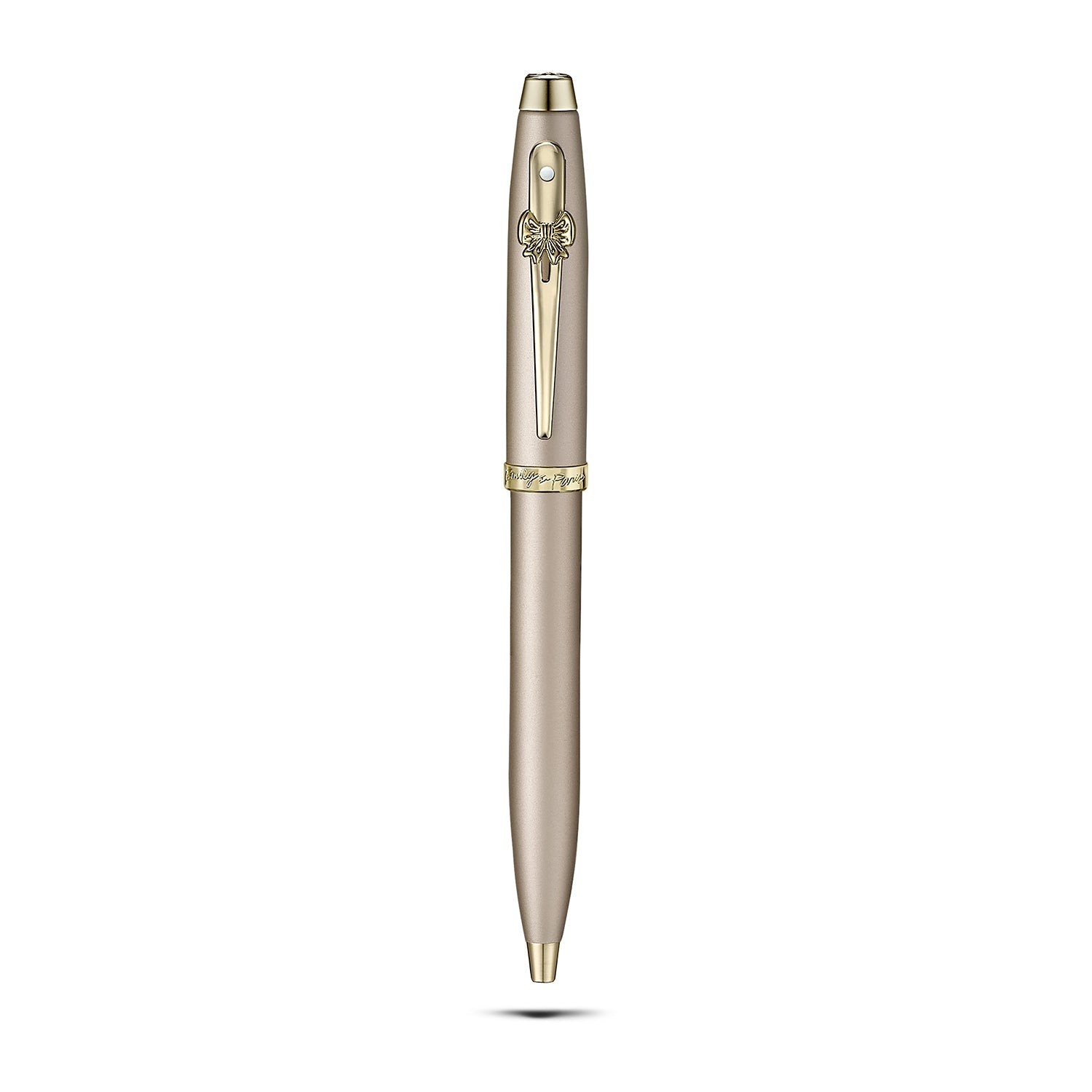 Sheaffer Gift Set ft. 100 Emily in Paris 9377 Champagne Gold Ballpoint Pen with Champagne Gold Trims and Hardbound Small Notebook