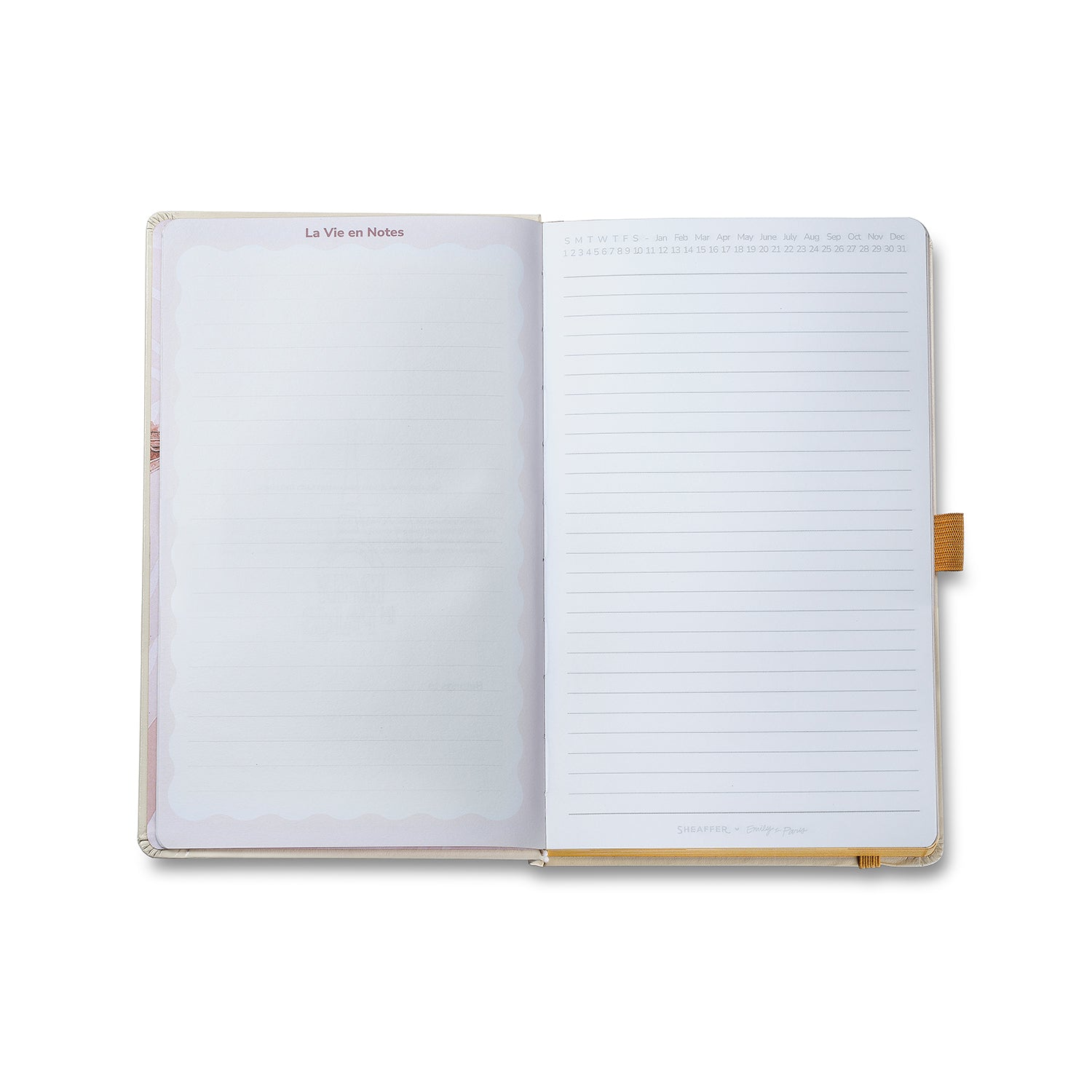Sheaffer Emily in Paris Medium Journal 90 GSM Ink Friendly Paper with Embossed Eiffel Tower - Beige
