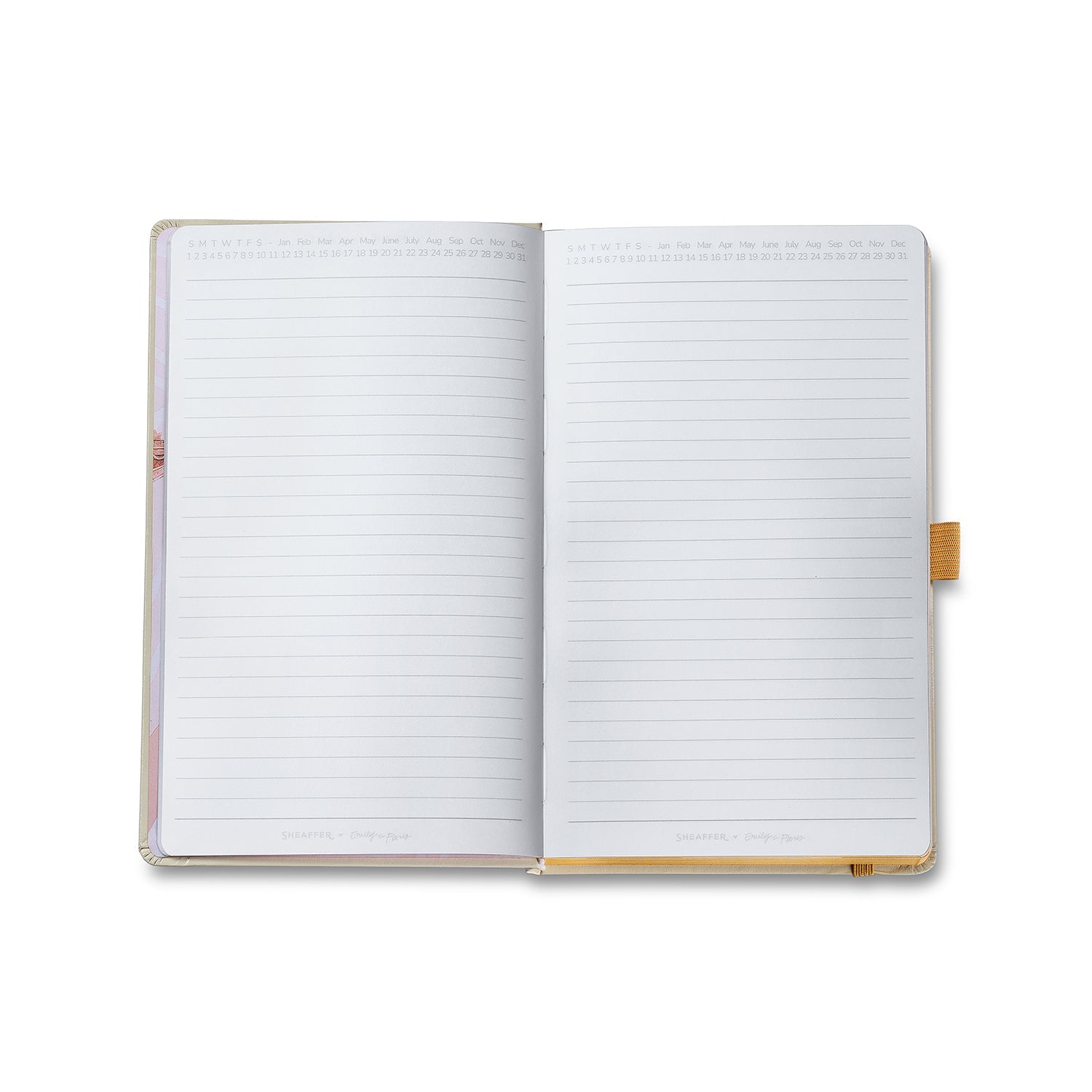 Sheaffer Emily in Paris Medium Journal 90 GSM Ink Friendly Paper with Embossed Eiffel Tower - Beige
