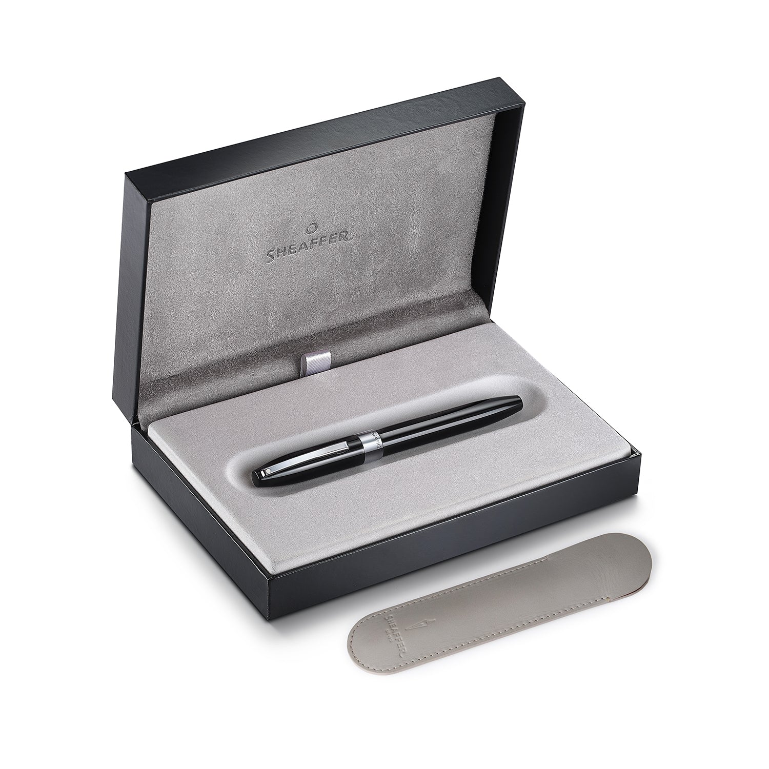 Sheaffer Legacy 9064 Glossy Black Rollerball Pen with Chrome-Plated Trims