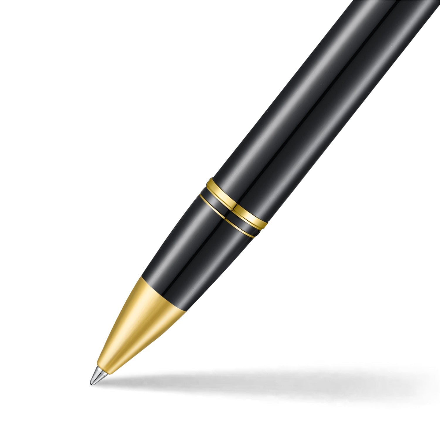 Sheaffer Legacy 9065 Glossy Black and Chrome Bi-color Rollerball Pen with 14K PVD Gold-Plated, Stainless Steel Trims