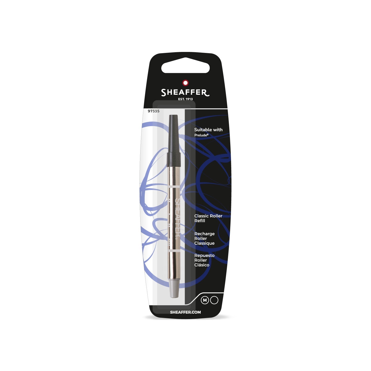Sheaffer® Classic Rollerball Refill - Black Medium  - Blister Card