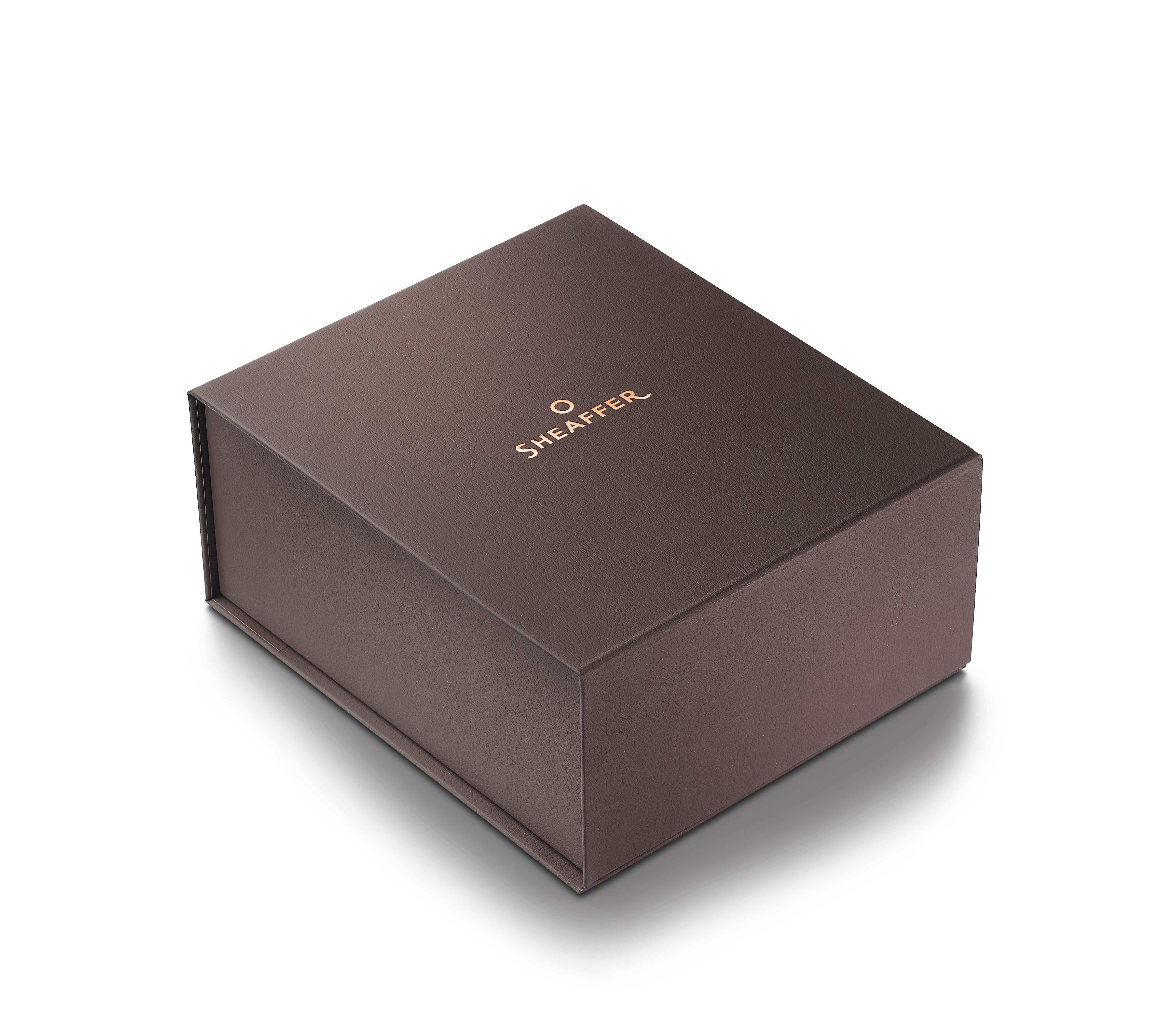 Sheaffer Gift Set ft. Coffee Edition 100 9374 Matt Brown Fountain Pen with Regal Brown PVD Medium Nib and Trims and Coffee-Scented Brown Ink Bottle (50 ml)