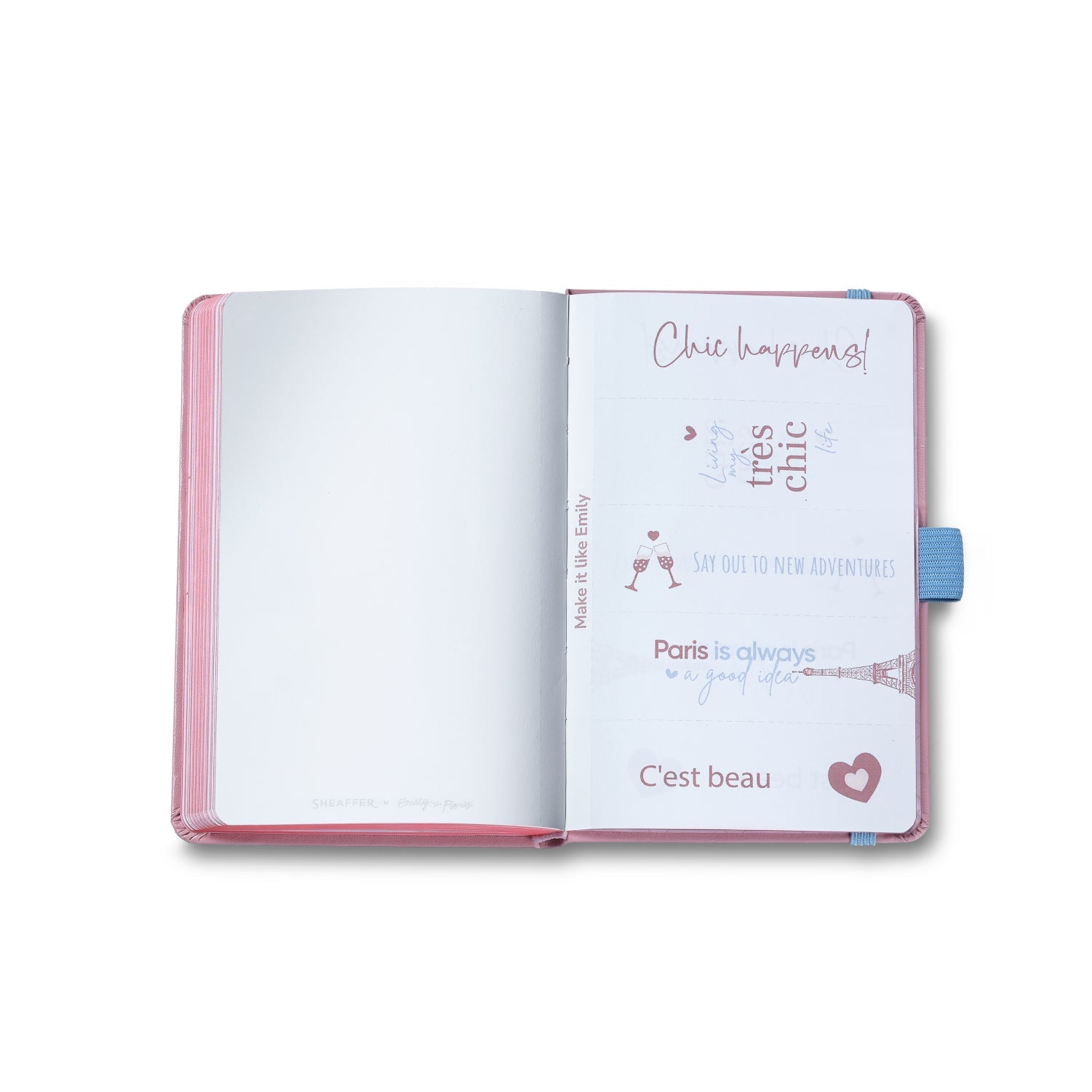 Sheaffer Gift Set ft. Emily in Paris Sentinel 321 Pink Matte Finish Ballpoint Pen with Chrome Trims and Small Hardbound Notebook
