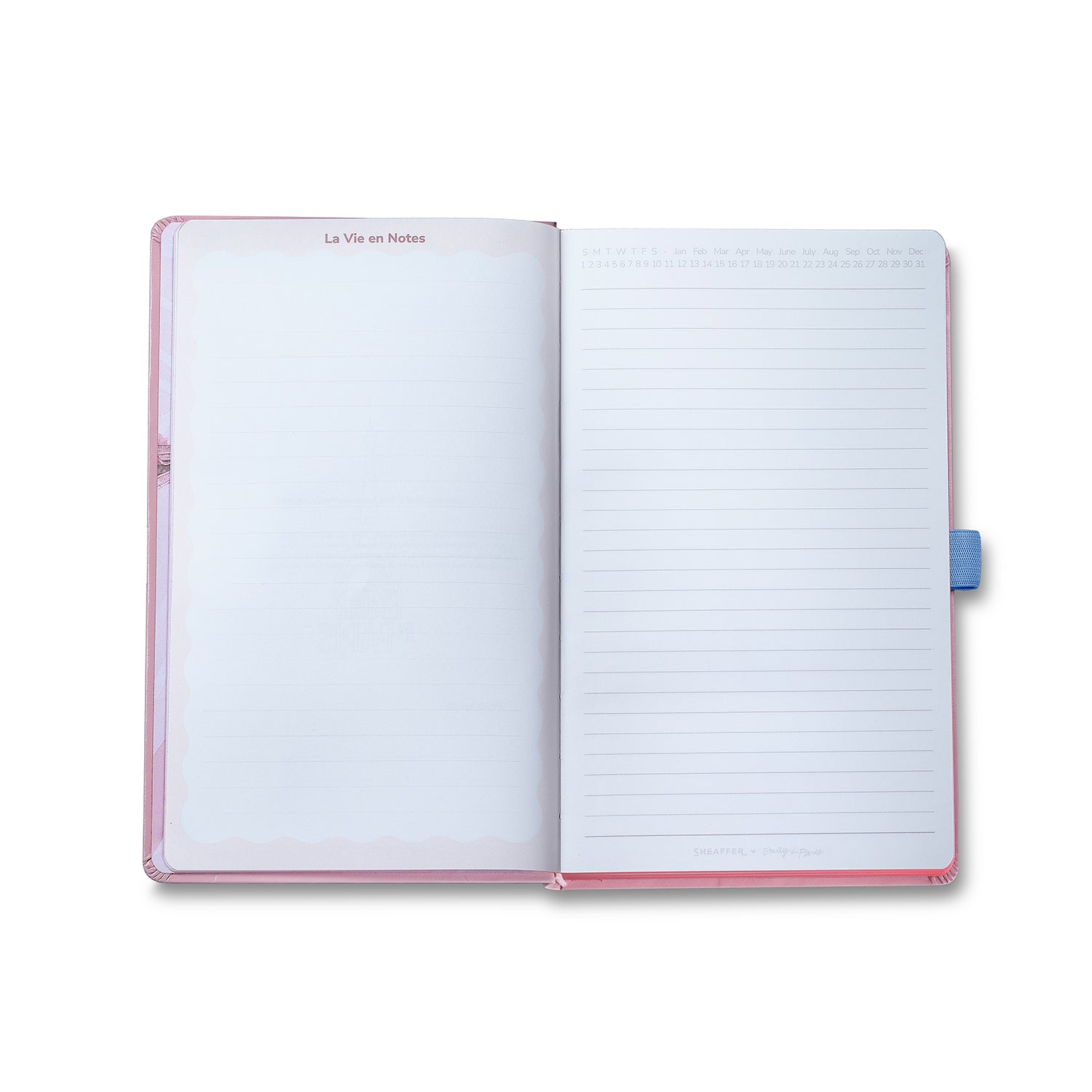 Sheaffer Emily in Paris Medium Journal 90 GSM Ink Friendly Paper with Embossed Eiffel Tower - Pink