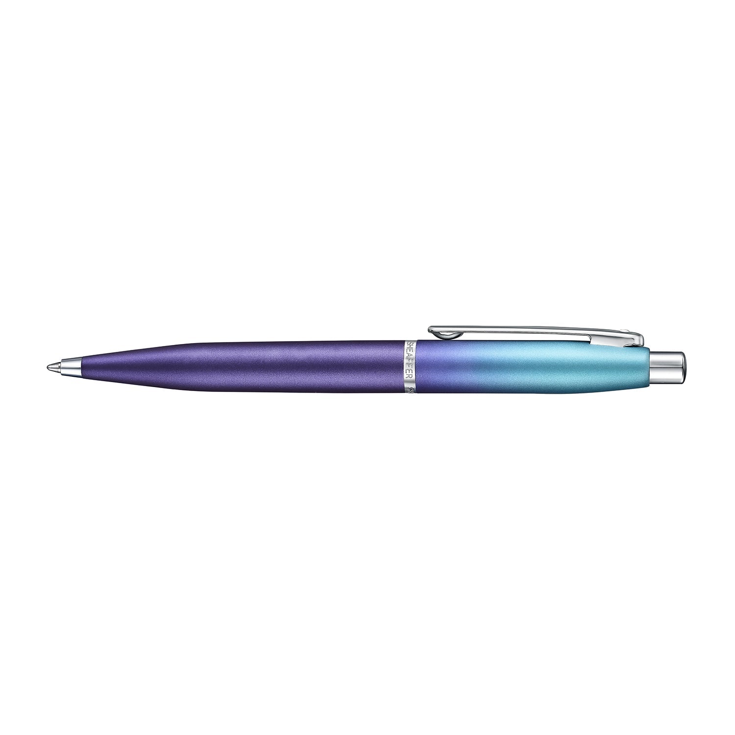 Sheaffer VFM 9430 Expressions Blue and Purple Pearlised Gradient Ballpoint Pen with Chrome-Plated Trims
