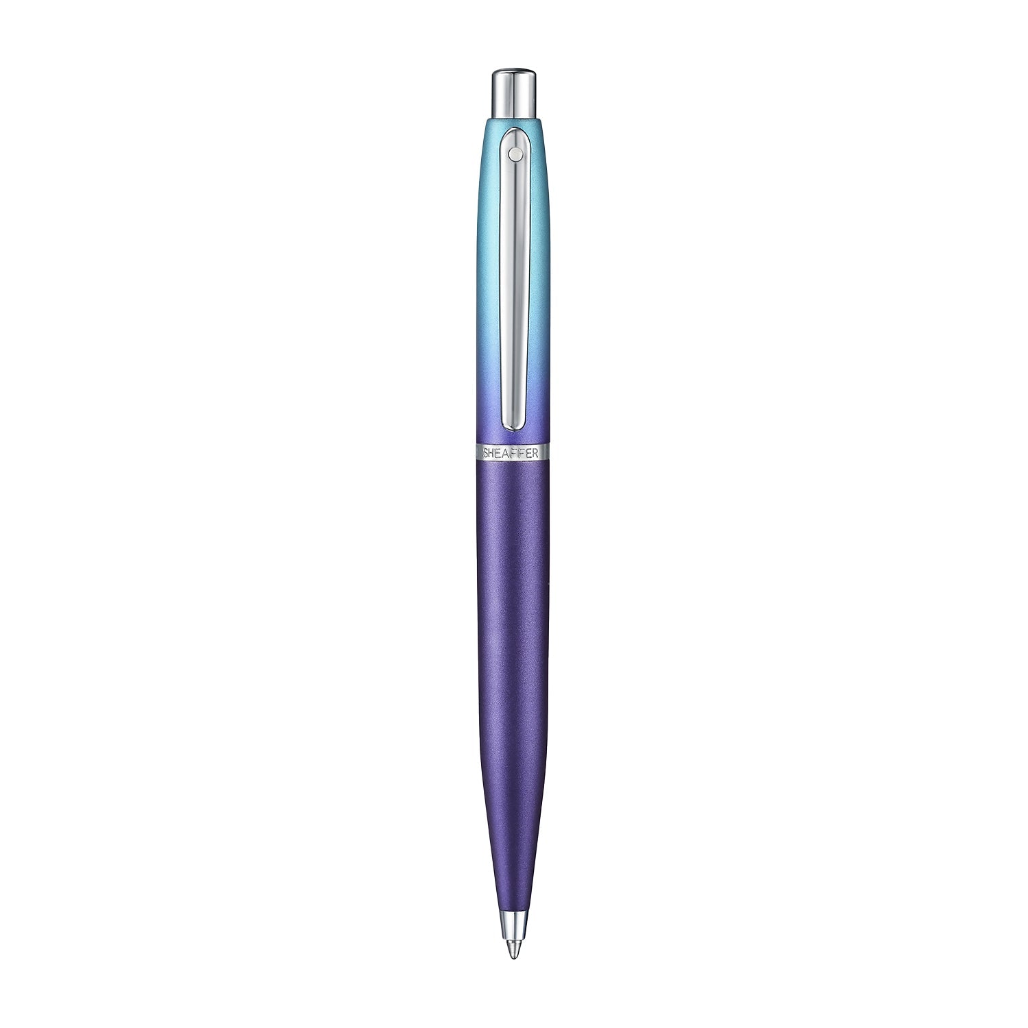 Sheaffer VFM 9430 Expressions Blue and Purple Pearlised Gradient Ballpoint Pen with Chrome-Plated Trims