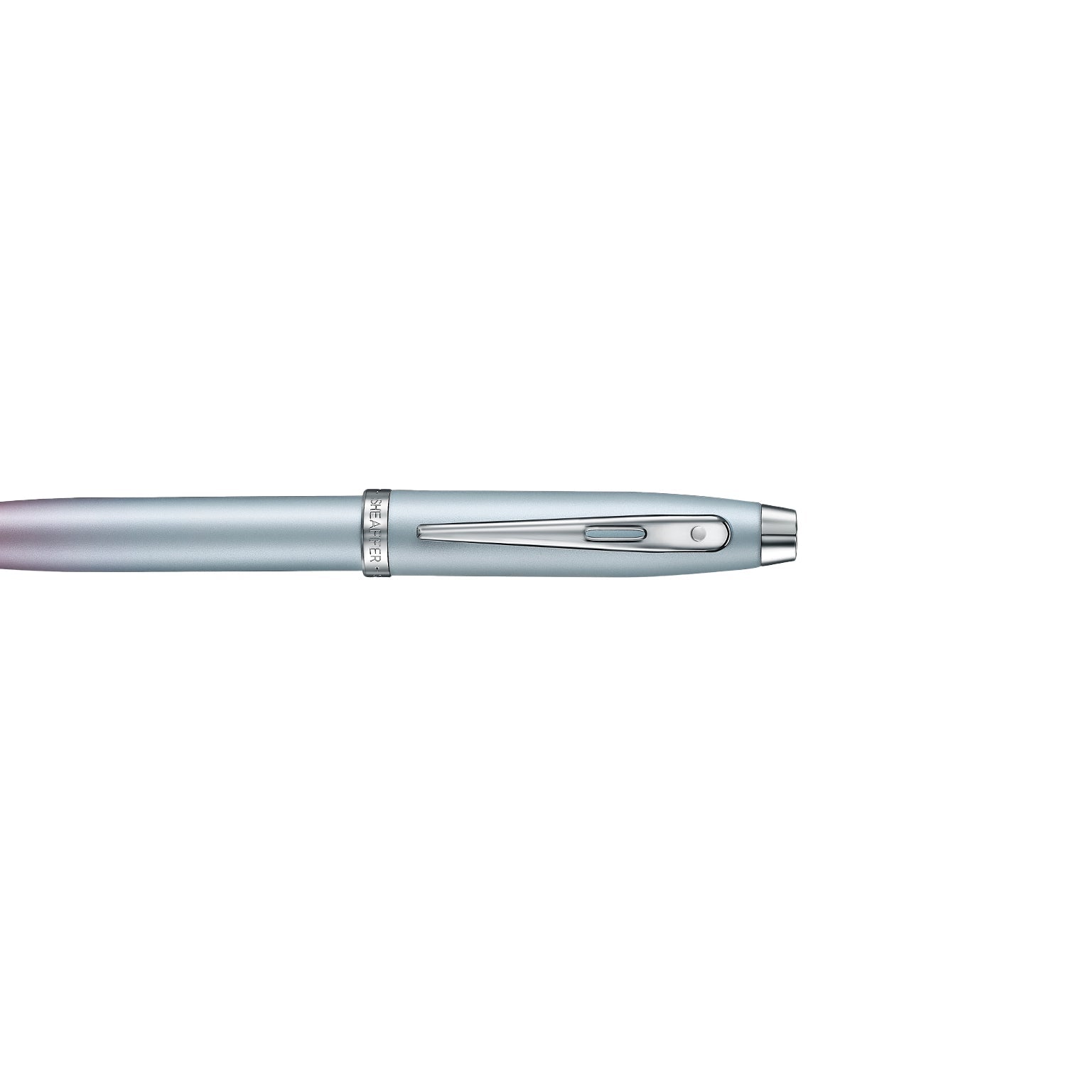 Sheaffer Gift Set ft. Expressions 100 9376 Blue and Pink Pearlised Gradient Ballpoint Pen with Chrome-plated Trims and Genuine Leather Wallet