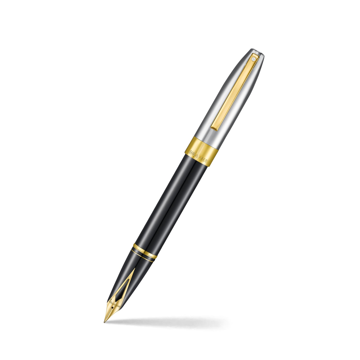 Sheaffer Legacy 9065 Black Chrome Bi-color Fountain Pen 14K Nib